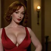 Christina Hendricks Ai Porn nude #0009