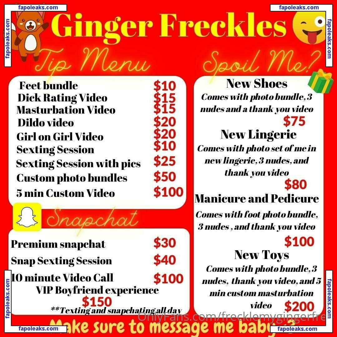 gingerfrecklesfree / hcneyfreckles голая фото #0028 с Онлифанс