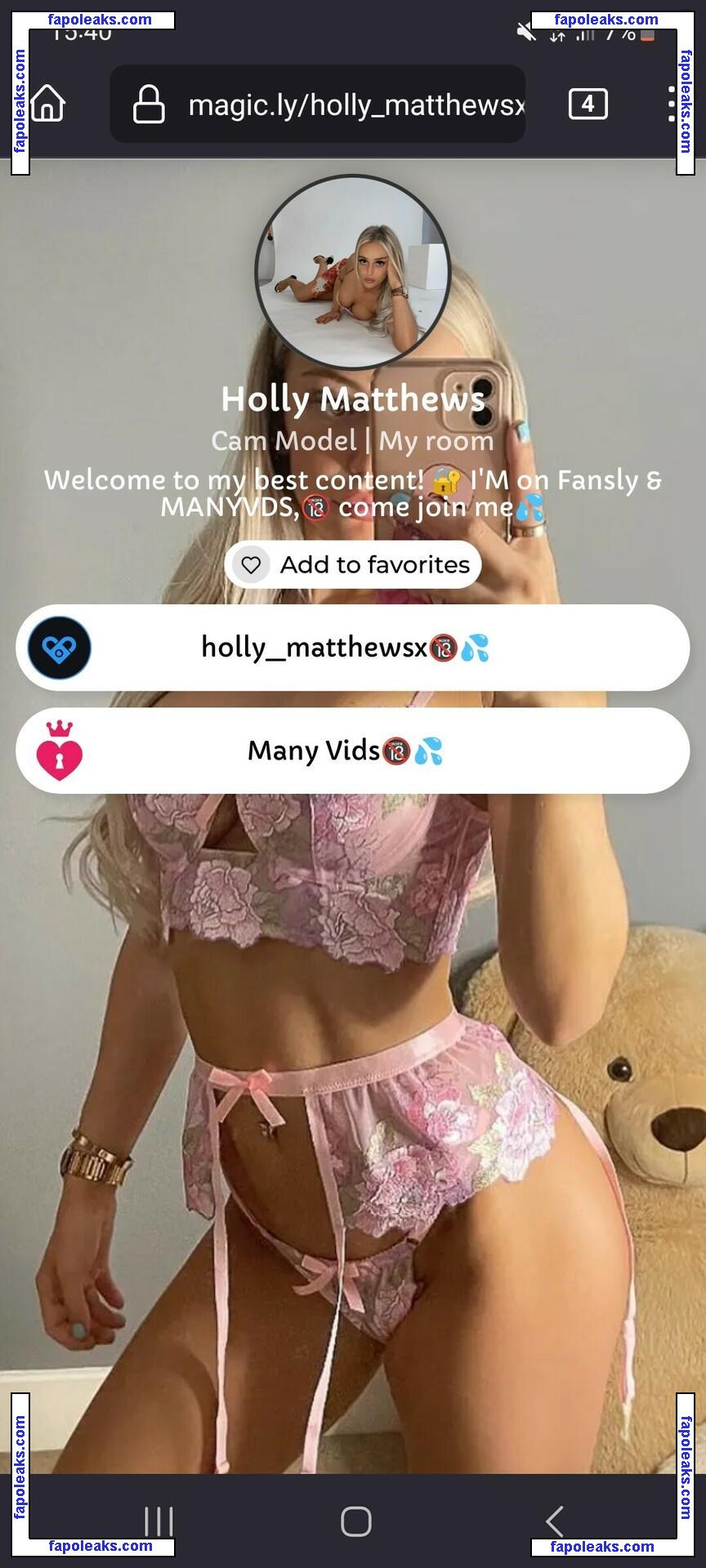 Holly Matthews / HollyMatthewsx / holly_matthewsx / hollymatthews nude photo #0004 from OnlyFans