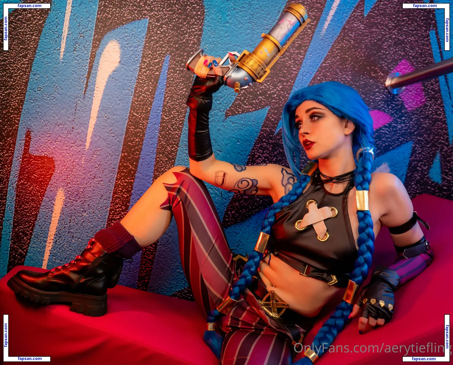 Jinx Cosplay Arcane голая фото #0001 с Онлифанс