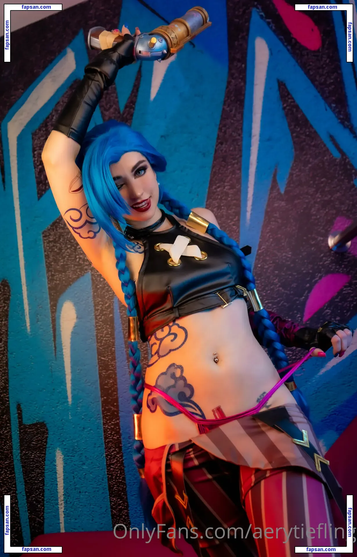 Jinx Cosplay Arcane голая фото #0012 с Онлифанс