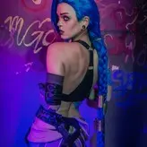 Jinx Cosplay Arcane голая #0027