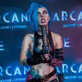 Jinx Cosplay Arcane голая #0031