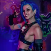 Jinx Cosplay Arcane голая #0035