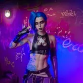 Jinx Cosplay Arcane голая #0041