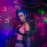 Jinx Cosplay Arcane голая #0048