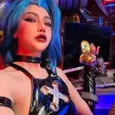 Jinx Cosplay Arcane голая #0052