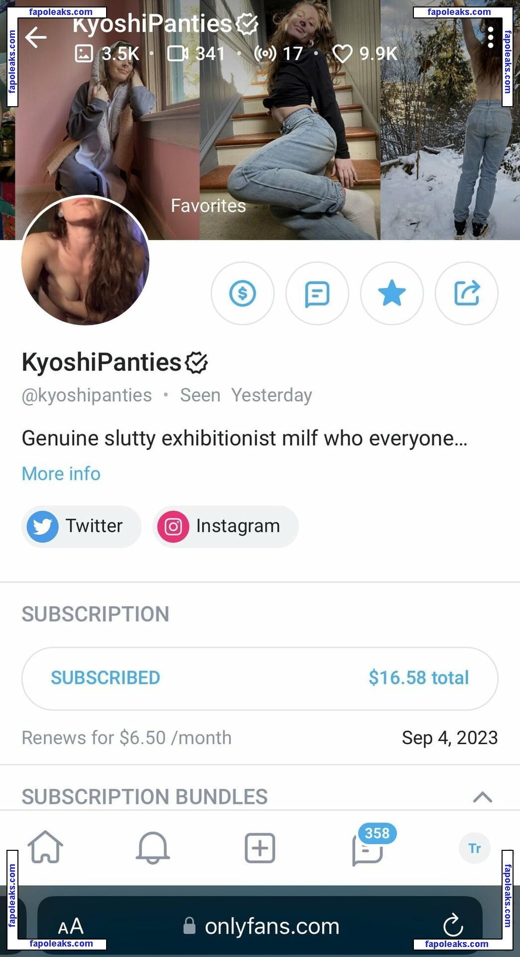 KyoshiPanties / Kyoshi_panties nude photo #0013 from OnlyFans