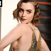 Lily Collins nude #0663