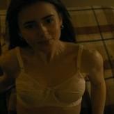 Lily Collins nude #0695