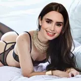 Lily Collins nude #0831