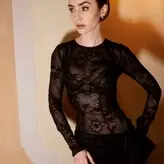 Lily Collins nude #1132