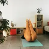 Soft Peach Yoga nude #0005