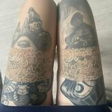 tattoos.legs.nylons.free голая #0016