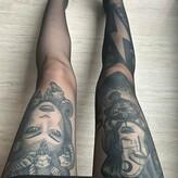 tattoos.legs.nylons.free голая #0058
