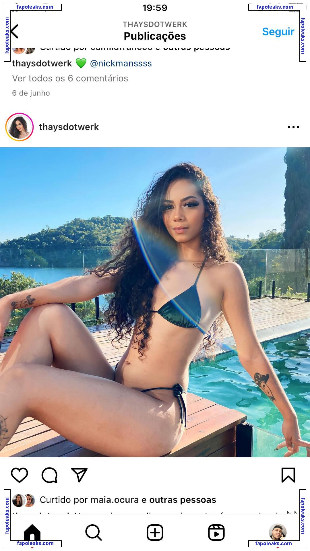 Thays Pesseguin / thaysdotwerk nude photo #0001 from OnlyFans